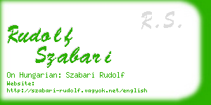 rudolf szabari business card